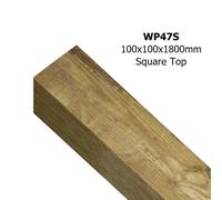 Evington Farm/Field Style 5 Bar Gate Sq. Top Post - Pressure Treated Burbage Iron Craft Brown One Size