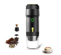 EVISTR Portable Electric Espresso Machine - Small Travel Coffee Maker with Self-Heating, USB-C Rechargeable - Compatible with Ground Coffee & NS Capsules for Camping Office Car RV Dorms