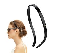 EVITA PERONI Black Tortoise Designed for Eyewear Basic Resin Hair Wrap Band Headband Accessories for Women