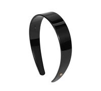 EVITA PERONI Tortoise Headband Wide Resin Headbands Tortoise Shell Headband Wide Acetate Headbands-Black