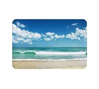 EVIUS Beach White Clouds Door Mat Non Slip Washable Doormat Entrance Rug Welcome Mat, Indoor And Outdoor Doormats, Front Doormat,Entrance Door Mat For Inside, Hallway, Patio, Bathroom.40cm X 60cm
