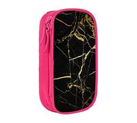 EVIUS Black Marble Print Pencil Case – Large Capacity Zippered Pencil Case, Portable Pen Box - Cute Pencil Cases for Kids, School, Office, and Travel