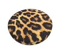 EVIUS Leopard Print Stool Covers Stretch Bar Stool Cushion Elastic Chair Cushion Seat Slipcover Washable Bar Stool Cover With Non-Slip Backing Elastic Band,For Home/Bar/Restaurant/Office