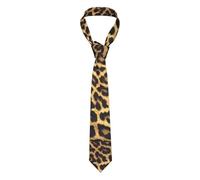 EVIUS Leopard Print Stylish Men'S Tie - Classic Patterned Business Fashion Tie For Formal Occasions,Personalised Slim Fit For Gentlemanly Charm.