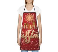 EVIUS Merry Christmas Too Apron For Men And Women,Kitchen Apron, Funny Apron,Convenient Pocket Apron, Adjustable Neck Strap And Waist Tie, Ideal For Cooking, Baking, Gardening