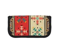 EVIUS Navaho Style Pencil Case Large Canvas Pencil Cases Big Capacity Pen Case, Cute Pencilcase Big Storage Pencil Box Portable Stationery Pencil Bag for Office Zipper Pencil Pouch