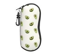 EVIUS Portable Sunglasses Case, Stylish Neoprene Zippered Glasses Pouch, Avocado Print Glasses Case, For Men And Women