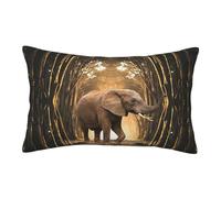 EVIUS Sculpture Elephant Printed Pillow Cases 1 Pack Luxurious And Silky Standard Pillow Case Cover With Envelope Closure And Hidden Zipper Pillowslip(35cmx50cm/40cmx60cm/50cmx60cm/)