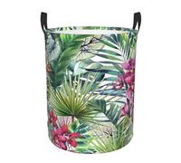 EVIUS Tropical Plants Laundry Basket Basket For Dirty Clothes Laundry Basket Foldable Daily Necessities Storage Bag Ideal For Bedroom, Bathroom Storage, zly11086-1