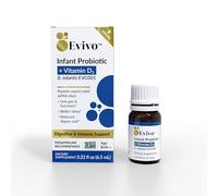 Evivo Infant Probiotic Drops | Baby Essentials for Colic & Gas Relief | Safe for Newborns | Ease Crying, Fussing, Colic, Gas & Diaper Rash | Non-GMO Project Verified | 6.5mL
