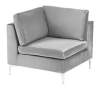 EVJA Corner Seat Grey Velvet