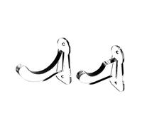 Evliery 1 Pair Acrylic Baseball Wall Mounted Holder Baseball Bat Display Softball Bats Rack Collection Bracket Transparent