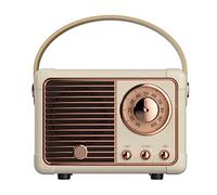 Evliery 1 PCS Retro Bluetooth Speaker HM11 Classical Retro Music Player Sound Stereo Portable Mini Travel Music Player Beige