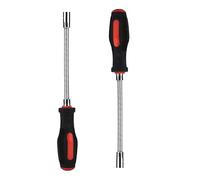 Evliery 1Set 7mm 6.35mm Hoop Elastic Soft Rod Flexible Socket, Screwdriver Nut Driver Disassembly Repair Hand Tool Tighten Hoop Flexible Hex Screwdriver