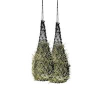 Evliery 2 Pcs Slow Feed Hay Net Hay Feeder Hay Bag Hay Net for Horses Slow Feeder Haynet 40 Inch Length with 2 Inch Holes
