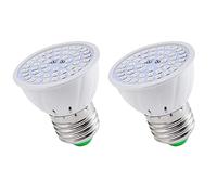 Evliery 2X E27 80 Plant Grow Lamp LED Full Spectrum Growth Bulbs Seedling Flower Phyto Lamp for Indoor Hydroponic Plants