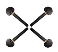 Evliery Cello Pegs, Set of 4, Inlaid Boxwood Pegs, Knobs, Tuning Pegs, Violin Parts Accessories Tuners