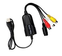 Evliery CVBS Converter USB Video Capture Card USB 2.0 Audio Video Converter Parts for Computer DVD Camcorder