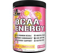 Evlution Nutrition BCAA Energy - Essential BCAA Amino Acids, Vitamin C & Natural Energizers for Performance, Immune Support, Muscle Building, Recovery, B Vitamins, Pre Workout, 30 Serve, Pink Lemonade