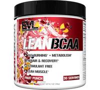 Evlution Nutrition LeanBCAA, BCAA’s, CLA and L-Carnitine, Stimulant-Free, Recover and Burn Fat, Sugar and Gluten Free, 30 Servings (Fruit Punch)