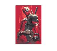EVMILA Marvels Deadpool Wall Art Canvas Print Painting Wall Decor Set of Ornaments for Walls Bedroom Living Room 24x36inch(60x90cm)