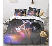 EVMILA Michael Jackson 3D Print Comforter Covers for Boys Girls Quilt Cover Duvet Cover Bedding Set with Zipper Closure with Pillow Cases Soft Microfiber 3 Pieces King(220x240cm)
