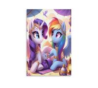 EVMILA My Little Pony Art - Modern Giclee Canvas Prints Landscape Pictures Artwork Paintings on Rainbow Unicorn Canvas Wall Art for Home Office Decorations 20x30inch(50x75cm)