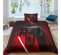 EVMILA Star Wars Duvet Cover for Boys Girls Quilt Cover 3D Print Darth Vader Comforter Covers Bedding Set with Zipper Closure Soft Microfiber with Pillow Cases 3 Pieces Single(135x200cm)