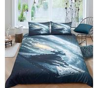 EVMILA Star Wars for Boys Girls Comforter Covers Quilt Cover 3D Print Star Destroyer Duvet Cover Soft Microfiber with Pillow Cases with Zipper Closure Bedding Set 3 Pieces King(220x240cm)