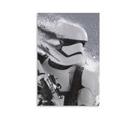 EVMILA Star Wars Print, Canvas Prints, Framed Wall Art for Bedroom &Stormtrooper Living Room, Modern Home Decor Print for Special Occasions 12x18inch(30x45cm)