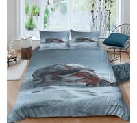 EVMILA Star Wars Quilt Cover Comforter Covers 3D Print Stormtrooper Duvet Cover for Boys Girls with Pillow Cases Bedding Set with Zipper Closure Soft Microfiber 3 Pieces Double（200x200cm）