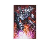 EVMILA Transformers Art - Oil Paintings Reproduction Modern Giclee Canvas Print Artwork Pictures on Megatron Canvas Wall Art for Home Office Decorations 20x30inch(50x75cm)