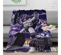 EVMILA Transformers Bedding Throw 3D Printed Megatron Blanket Lightweight Fluffy Soft Cozy Plush Gifts for Holiday Bed Couch for Boys Girls All Season Couch Sofa 40x50inch(100x130cm)
