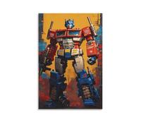 EVMILA Transformers Canvas Wall Art Customised Personalised Photo on Optimus Prime Canvas for Bedroom Room Picture Digitally Printed 16x24inch(40x60cm)