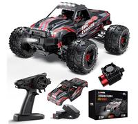 Evmore 1:16 Brushless Fast RC Car for Adults, 55KM/H High Speed Remote Control Truck, 4WD RC CAR for All Terrain, RC Monster Truck Toys with LED Lights, RC Vehicle Car Boys Gift, 2 Batteries