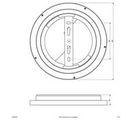 EVN ALR LED panel white 12W Ø25cm 4,000K