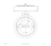 EVN LED ceiling light Sauro, Ø 40 cm, white