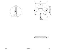 EVN LFA outdoor spotlight silver plug 5,700K 15W