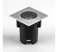 EVN Pentola recessed lamp stainless steel 13.5x13.5 3,000K