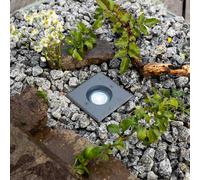 EVN Talpa recessed floor light GU10 stainless steel angular
