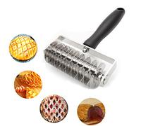 EVNSIX Lattice Cutter, Stainless Steel Professional Dought Cookie Pie Pizza Bread Pastry Lattice Top Roller Crust Cutter