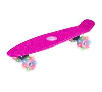 EVO 22' Light Up Penny Board | Skateboard For Beginners Or Pro's | Light Up Wheel Skateboard For Kids & Teenagers | Mini Cruiser Complete Board | Suitable For All Aged 3+ (Pink)