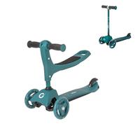Evo 3-IN-1 Cruiser Scooter | Adjustable Handle Height | 3 Stage Interchangeable Design | Seated Scooter Into 2 Wheeled Push Scooter | Ideal First Scooter For Kids Aged 1+, 1670029