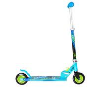 EVO Blue Folding Inline Scooter | Kids 2-Wheel Scooter Perfect For Boys & Girls