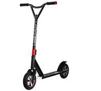 Evo Dirt Rider Scooter with Chunky Wheels Perfect For Off Road Stunts & Tricks Scooter for Teenager and Adults | Dirt Ramp Trick Scooter Ages 6-18+ Max. Weight 100kg (Black)