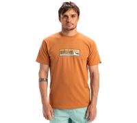 Quiksilver Short-Sleeved T-Shirt EVO Endless Type SS Men Brown M