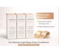 Evo Fabuloso Light Beige Colour Conditioner 3 x 30ml | Tone & Soften Blonde Hair