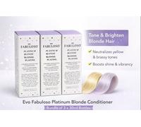 Evo Fabuloso - Platinum Blonde Color Boosting Treatment - Color-Treated Hair Conditioner - Helps Maintain Color Depth Tone & Shine - Travel Size 30m