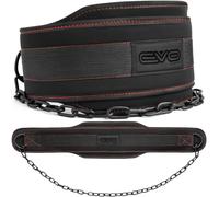 EVO Fitness Dip Belt Heavy Duty 36 Inch Adjustable Chain Weight Lifting Belt 6.2" Back Support Lifting Belt Dipping Belt Chin Pull Ups Men Women Bodybuilding Powerlifting Workout Gym Training Neoprene