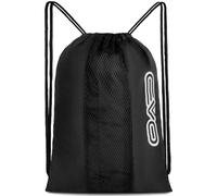 EVO Fitness Drawstring Bags - Lightweight Gym Backpack Men, Ideal for Gym Travel and Cycling Durable Mesh Material wiht Adjustable Shoulder Straps Drawstring sports bag (Black)